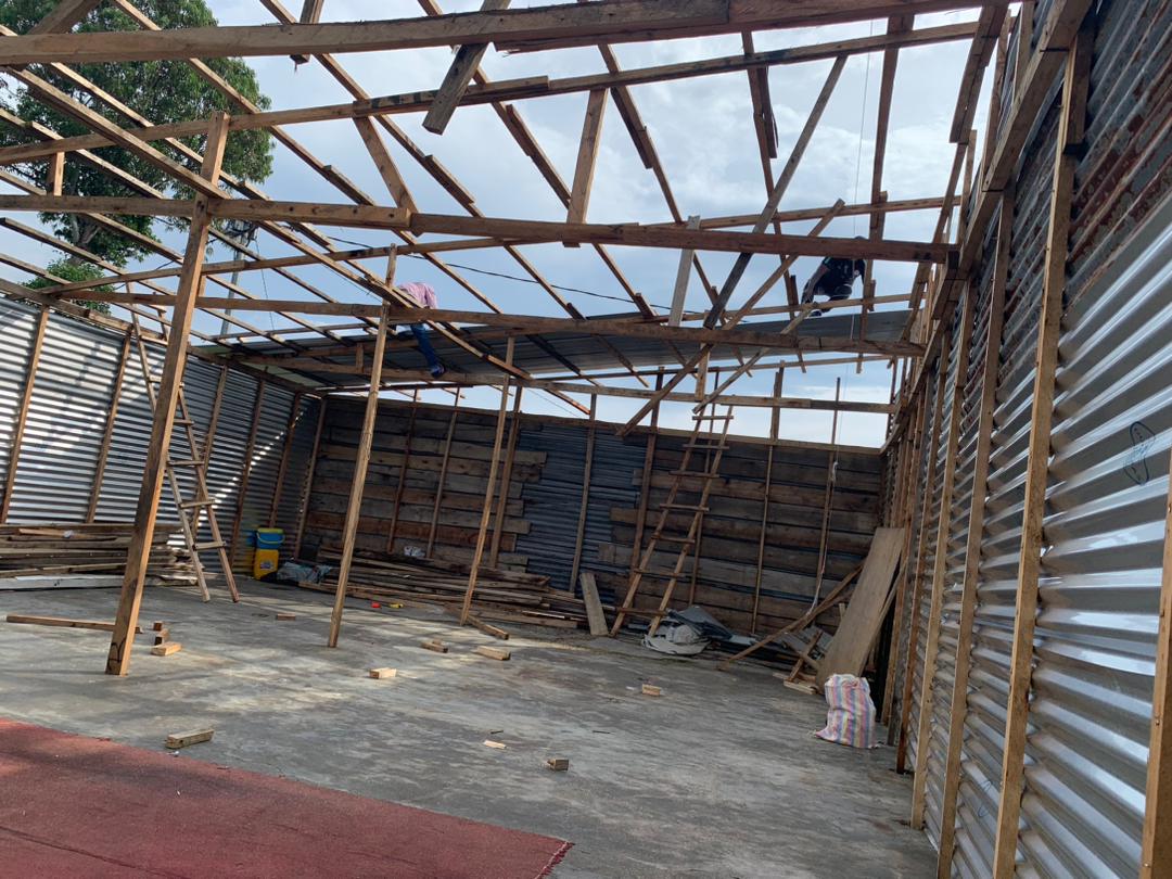 Construction de l'église